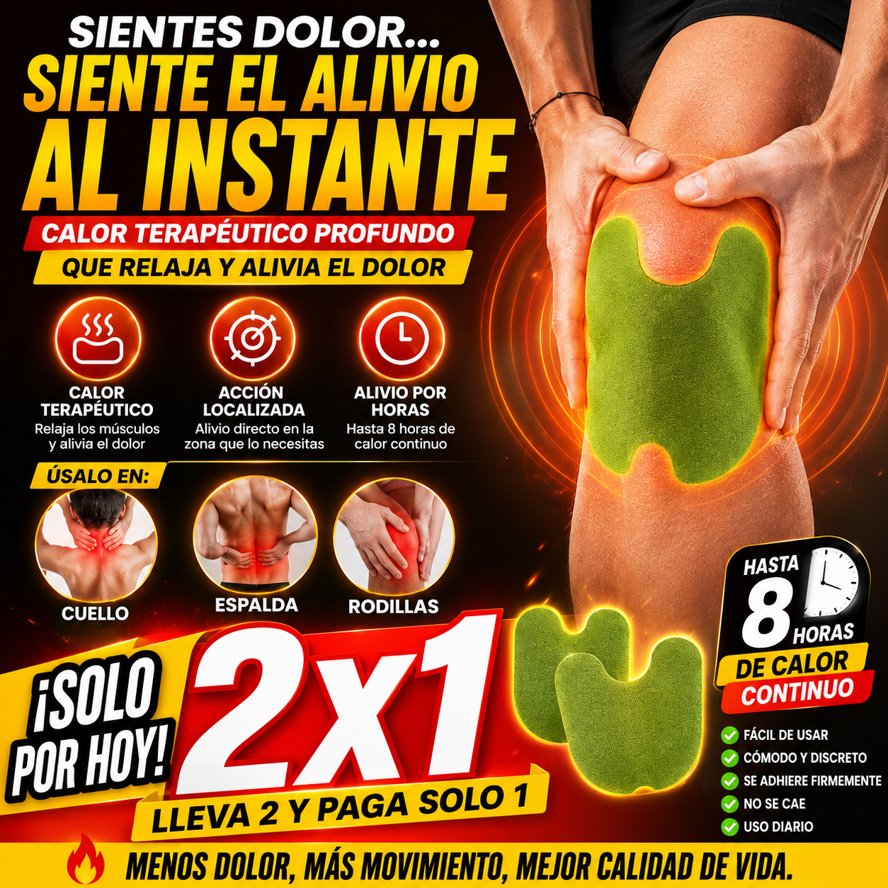 Pack 2X1 - Parches para Rodilla